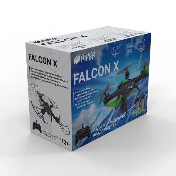 HQT-0002 Falcon X ПДУ черный/зеленый