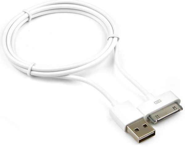 CC-USB-AP1MW USB AM/Apple для iPad/iPhone/iPod, 1м белый (пакет)