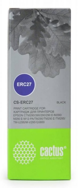 Картридж Cactus матричный CS-ERC27 черный для Epson ERC 27