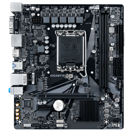 Материнская плата Gigabyte H610M S2H V2 LGA 1700, Intel H610, 2xDDR5, PCI-E 4.0, M.2, 2xUSB 3.2 Gen1, HDMI, 2xDisplayPort, mATX