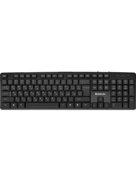 Клавиатура Defender Next HB-440 RU {Проводная, полноразмерная, черная, USB 1.8м, 104кл.}