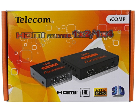 Разветвитель HDMI 1=>2 4k@30Hz <TTS7000>
