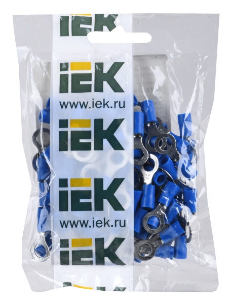 Наконечник IEK НКИ 2-6 1 контакт 1.5-2.5мм2 синий (упак.:100шт) (UNL20-D25-4-6)