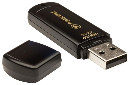 Флеш Диск Transcend 32Gb Jetflash 350 TS32GJF350 USB2.0 черный