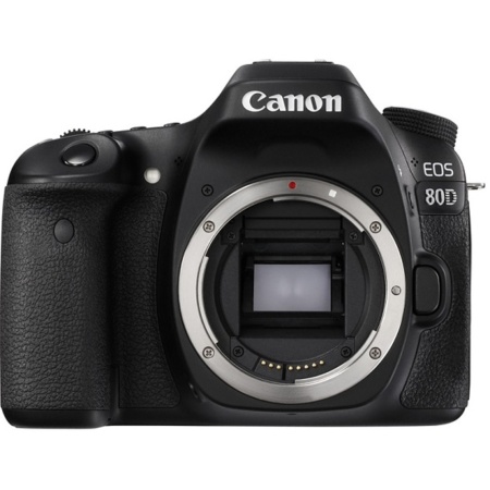 Зеркальный Фотоаппарат Canon EOS 80D черный 24.2Mpix 3" 1080p Full HD SDXC Li-ion (без объектива)