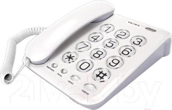 Телефон Texet TX-262 светло-серый