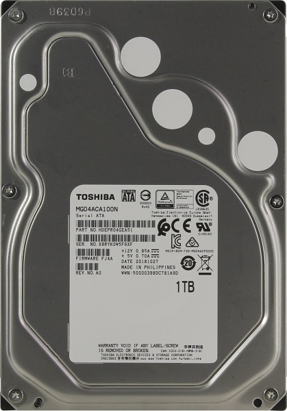 1TB Enterprise HDD MG04ACA100N SATA 6Gb/s, 7200rpm, 128MB, Bulk