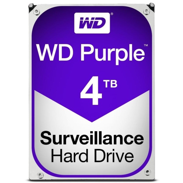 Жесткий диск WD Original SATA-III 4Tb WD40PURZ Video Purple (5400rpm) 64Mb