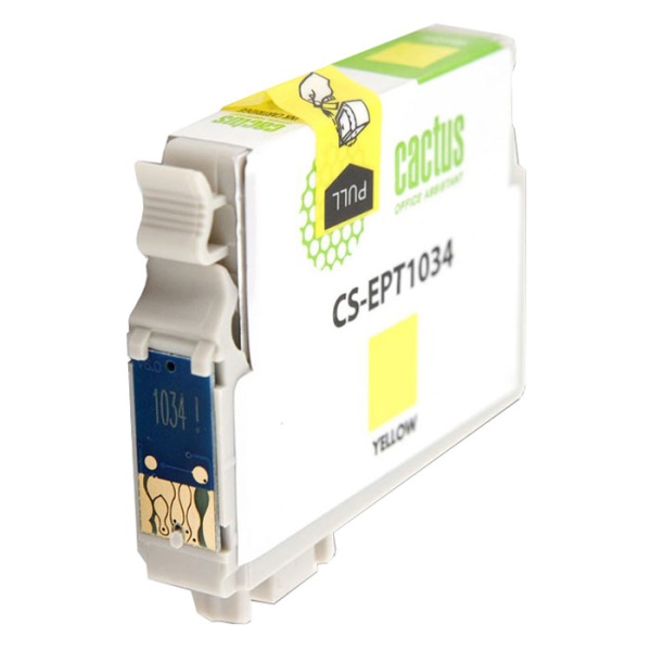 Картридж Cactus CS-EPT1034 для Epson Stylus Office T1100/TX510/TX510fn/TX550/TX550w, желтый, 14мл