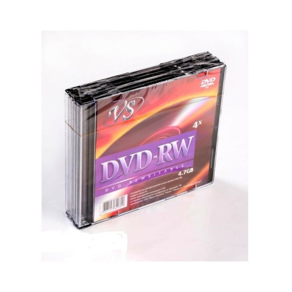 Диск DVD-RW VS 4.7Гб  4x "VS" Slim