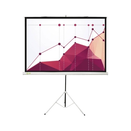 Экран Cactus 180x180см Triscreen CS-PST-180x180 1:1 напольный рулонный белый