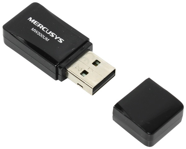 Сетевой адаптер WiFi Mercusys MW300UM N300 USB 2.0