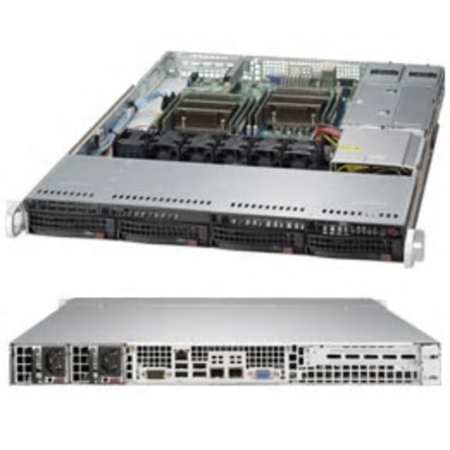 Корпус SuperMicro CSE-815TQC-R706CB 1U 2x750W черный