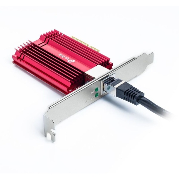 Сетевой адаптер TX401 10-гигабитный PCI Express, 1 интерфейс PCI Express 3.0 X4, 1 порт Ethernet 100/1000/10000 Мбит/с, низко- и высокопрофильная планки идут в комплекте, поддержка ОС Windows и Linux. (072827) {40}