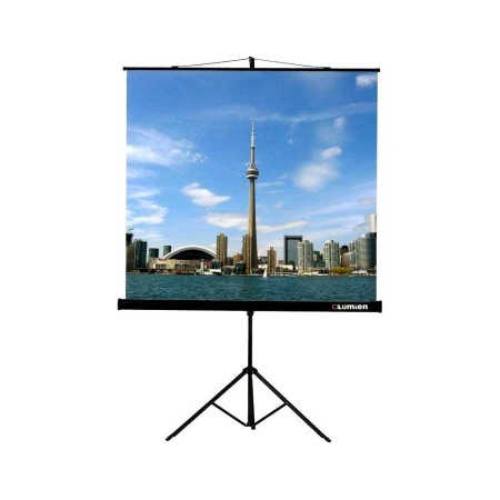 Экран на треноге Lumien 160x160см Eco View LEV-100105 1:1 напольный рулонный