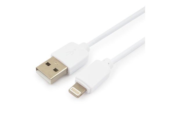 Гарнизон USB AM/Lightning, для iPhone5/6/7, IPod, IPad, 0.5м, белый, пакет (GCC-USB2-AP2-0.5M-W)