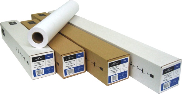 Бумага Albeo Z90-24-6 24"(A1) 610мм-45.7м/90г/м2/белый для струйной печати втулка:50.8мм (2")