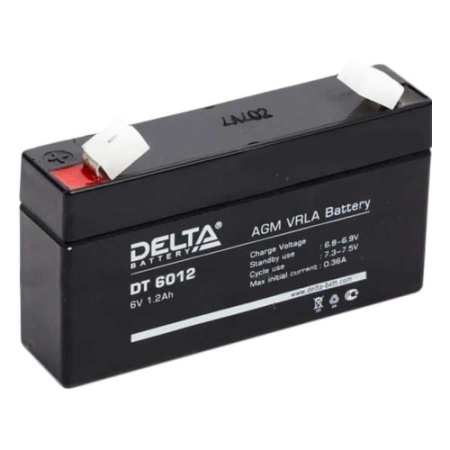 Аккумулятор Delta 6V 1.2Ah DT 6012