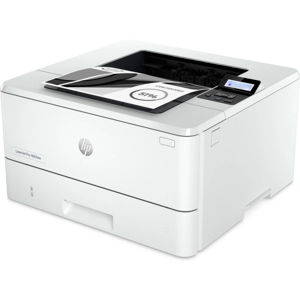 Принтер HP LaserJet Pro 4003dw (2Z610A), лазерная чёрно-белая печать, A4, ЖК панель, сетевой (Ethernet), Wi-Fi, AirPrint, Bluetooth