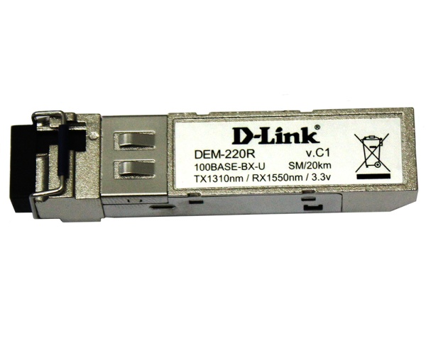 Медиаконвертор DEM-302S-LX SFP-трансивер с 1 портом 1000Base-LX для одномодового