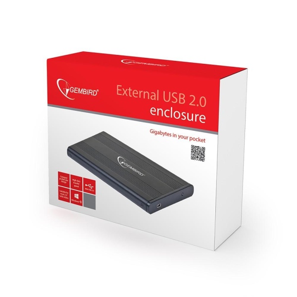 2.5" EE2-U2S-5, черный, USB 2.0, SATA, металл  {100}