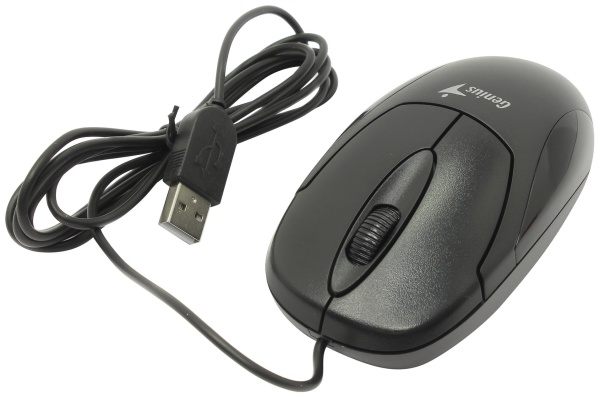 XScroll V3 [31010233100] черная, оптическая, 1000dpi, 3 кнопки, USB кабель 1.8м (252320)