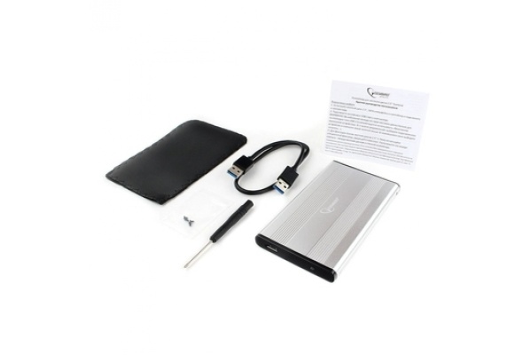 Внешний корпус EE2-U3S-5-S 2.5" серебро, USB 3.0, SATA, до 2 Тб, металл