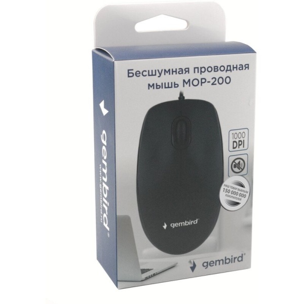 Мышь Gembird MOP-200 Black