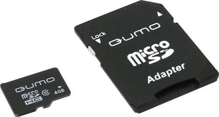 Карта памяти QUMO microSDHC (Class 10) 4GB (QM4GMICSDHC10)