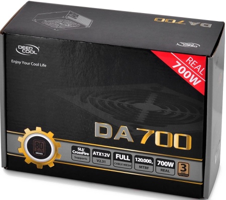 Блок питания DeepCool DA700 700w, 80 Plus Bronze, RTL {10}  (798750)