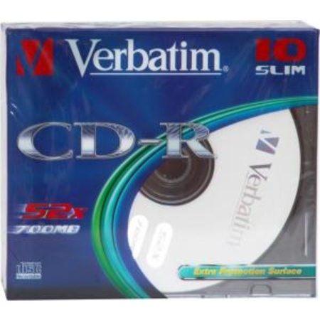 CD-R 700Mb 52x Slim case (10шт) (43415)