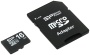 Micro SecureDigital 16Gb SP016GBSTH010V10SP {MicroSDHC Class 10, SD adapter}