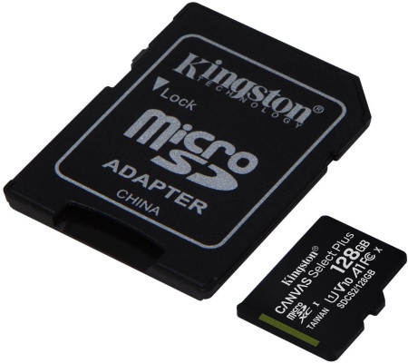 Карта памяти Kingston Canvas Select Plus microSDXC 128GB (с адаптером)