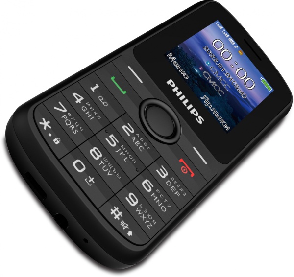 E2101 Xenium черный моноблок 2Sim 1.77" 128x160 Thread-X GSM900/1800 MP3 FM microSD max32Gb