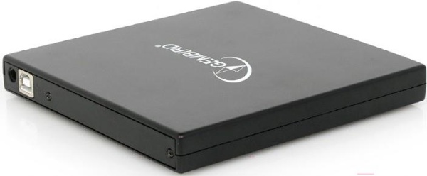 Внешний DVD-привод DVD-USB-02-SV  с интерфейсом USB 2.0 пластик, серебро (115681)