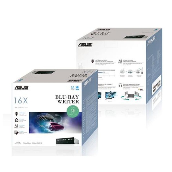 Привод Blu-Ray RE Asus BW-16D1HT/BLK/G/AS черный SATA внутренний RTL