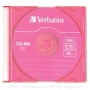 Диск CD-RW Verbatim 700Mb 12x Slim case (5шт) Color (43167)