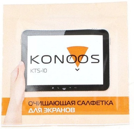 Konoos KTS-10 салфетки для ЖК-экранов 10шт в индивид.упаковке