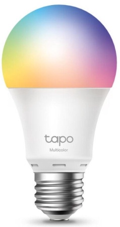 Tapo L530E Tapo умная Wi-Fi лампа, тип A60, цоколь E27, 9,5 Вт, 16 млн цветов, регулировка белого от 2000 К до 6500 К, 800 лм, диммируемая, Wi-Fi 2,4 ГГц 802.11b/g/n, напряжение 200–240 В, частота 50/60 Гц, работает с Яндекс Алисой / Google Ассистентом(0