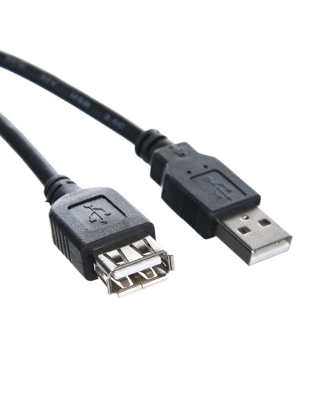 удлинительный USB2.0 <Am-->Af> 1,5 м черный <TUS6990-1.5M>