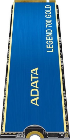 512Gb ADATA Legend 700 Gold (SLEG-700G-512GCS-SH7) внутренний M.2, 512 Гб, PCI-E x4, NVMe, чтение: 2000 МБ/сек, запись: 1600 МБ/сек, 2280