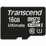 Карта памяти Transcend microSDHC (Class 10) UHS-I 16GB + SD адаптер (TS16GUSDHC10U1)