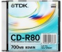 CD-R 700Mb 52х "TDK" Slim