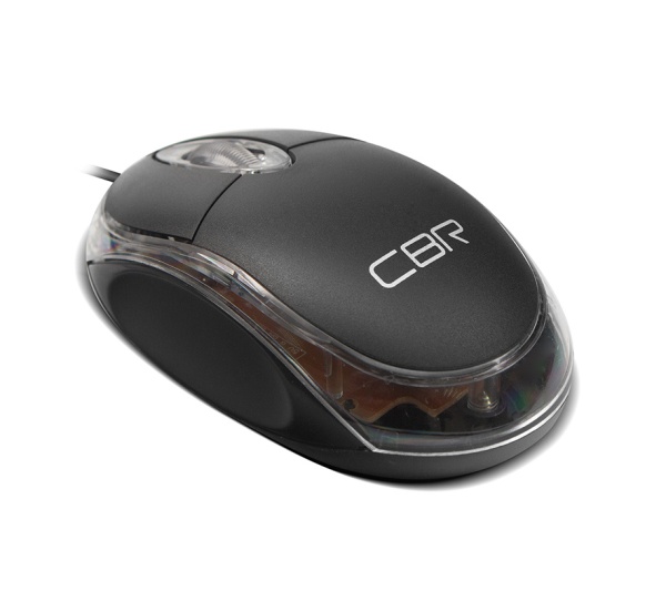 CBR CM 122 Black, проводная, оптическая, USB, 1000 dpi, 3 кнопки и колесо прокрутки, длина кабеля 1,3 м, цвет чёрный