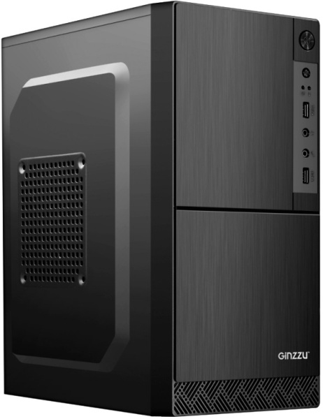 Корпус Ginzzu B190 Black mATX, Mini-ITX, Mini-Tower, без БП, 2xUSB 2.0