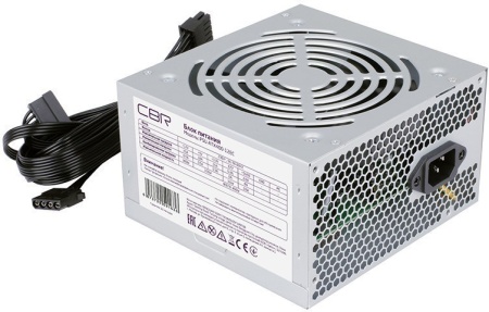 Блок питания CBR PSU-ATX400-12EC ATX, 400W, 20+4pin/1*4pin/1*IDE/2*SATA, 12см fan, кабель 1.2м oem