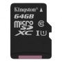 Флеш карта microSDXC 64Gb Class10 Kingston SDCS2/64GBSP Canvas Select Plus w/o adapter