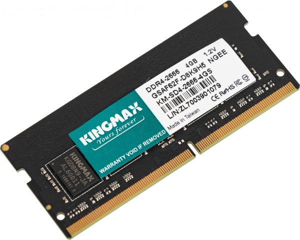 Оперативная память Kingmax 4ГБ DDR4 SODIMM 2666 МГц KM-SD4-2666-4GS