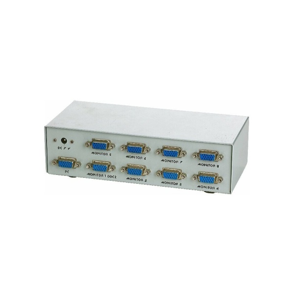 GVS128 Разветвитель сигнала VGA на 8 мониторов (Gembird/Cablexpert)