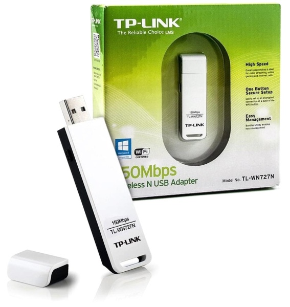 Сетевой адаптер WiFi TP-Link TL-WN727N N150 USB 2.0 (ант.внутр.)